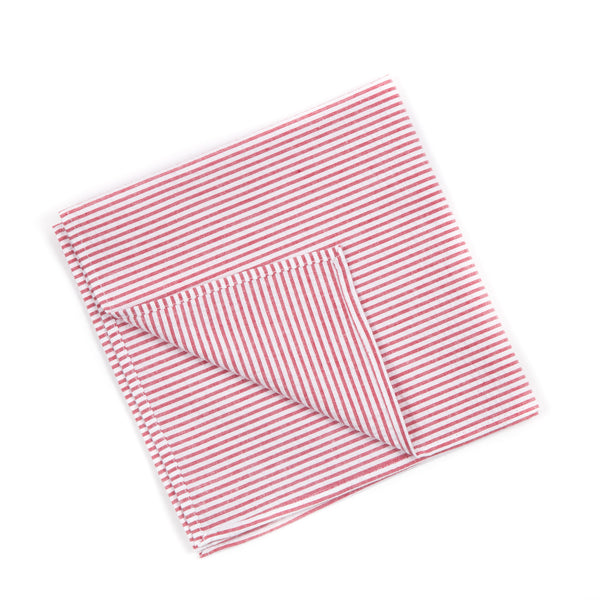 Red Seersucker Pocket Square