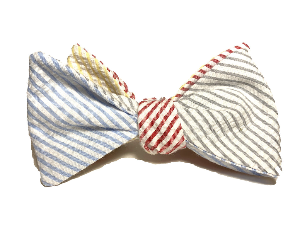 sear sucker bow tie