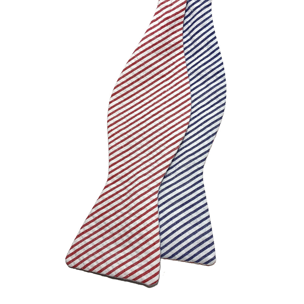 mens seersucker bow tie