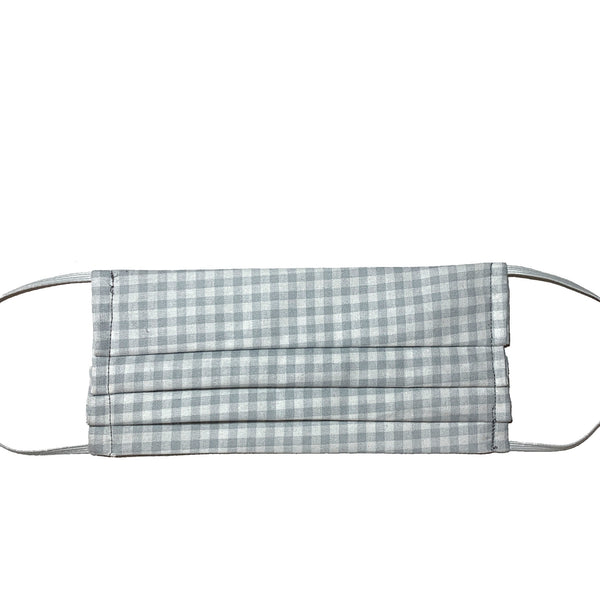 Light Gray Gingham Mask