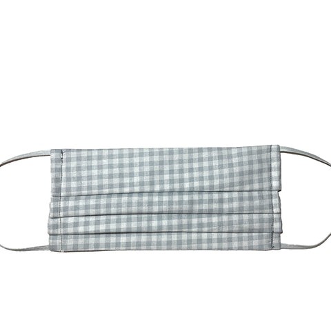 Light Gray Gingham Mask