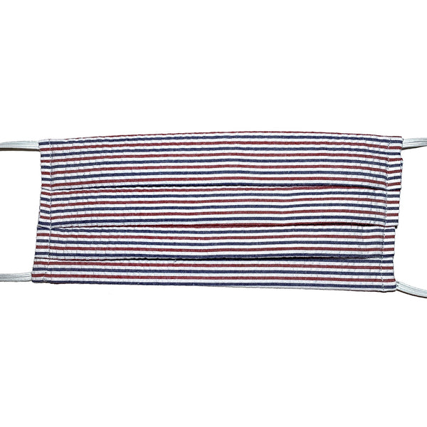 Americana Seersucker Mask