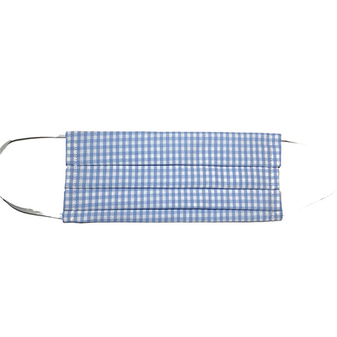 Light Blue Gingham Mask